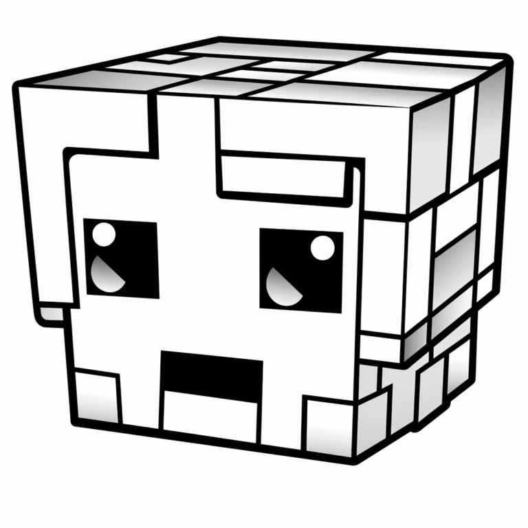 Omalovánky Minecraft k vytisknutí 138