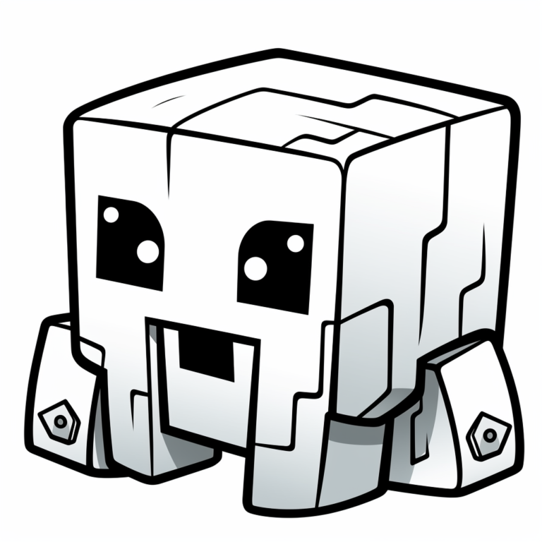 Omalovánky Minecraft k vytisknutí 181
