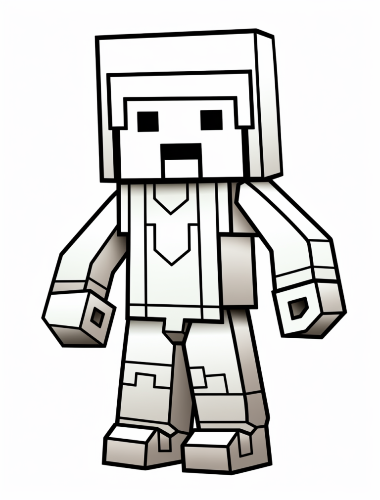 Omalovánky Minecraft k vytisknutí 42