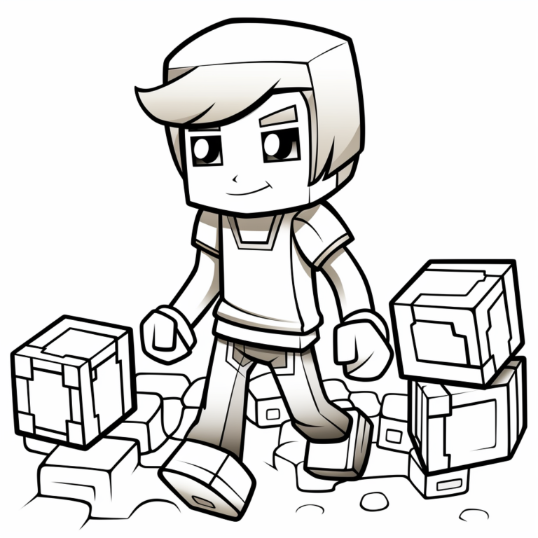 Omalovánky Minecraft k vytisknutí 5