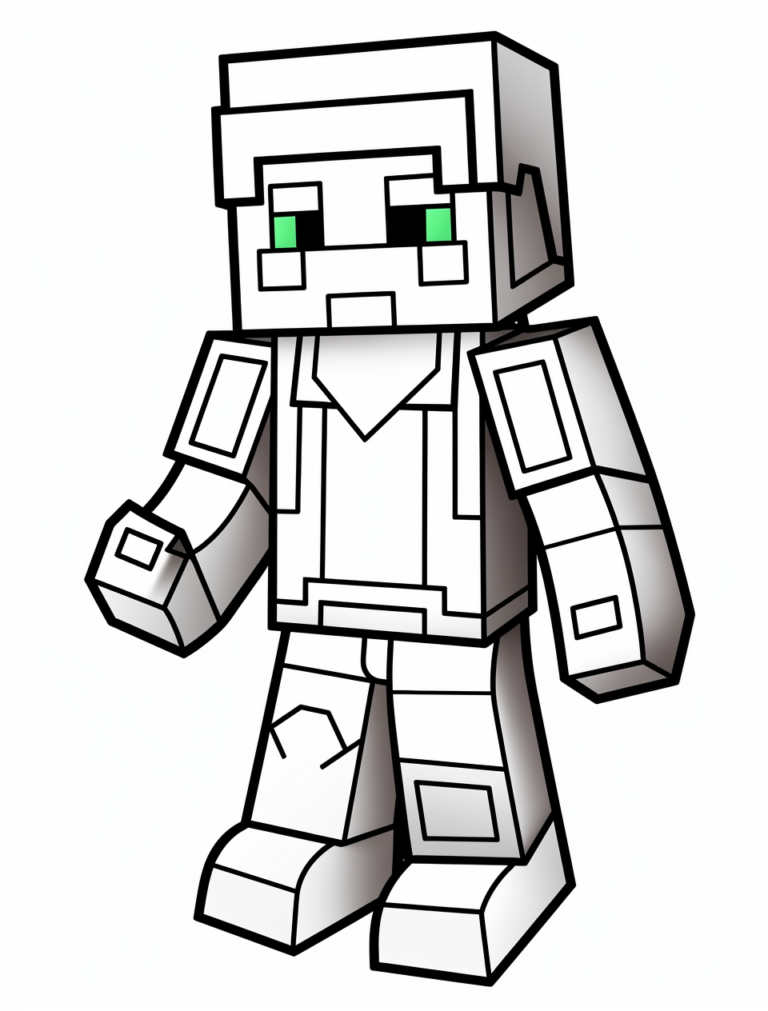 Omalovánky Minecraft k vytisknutí 53