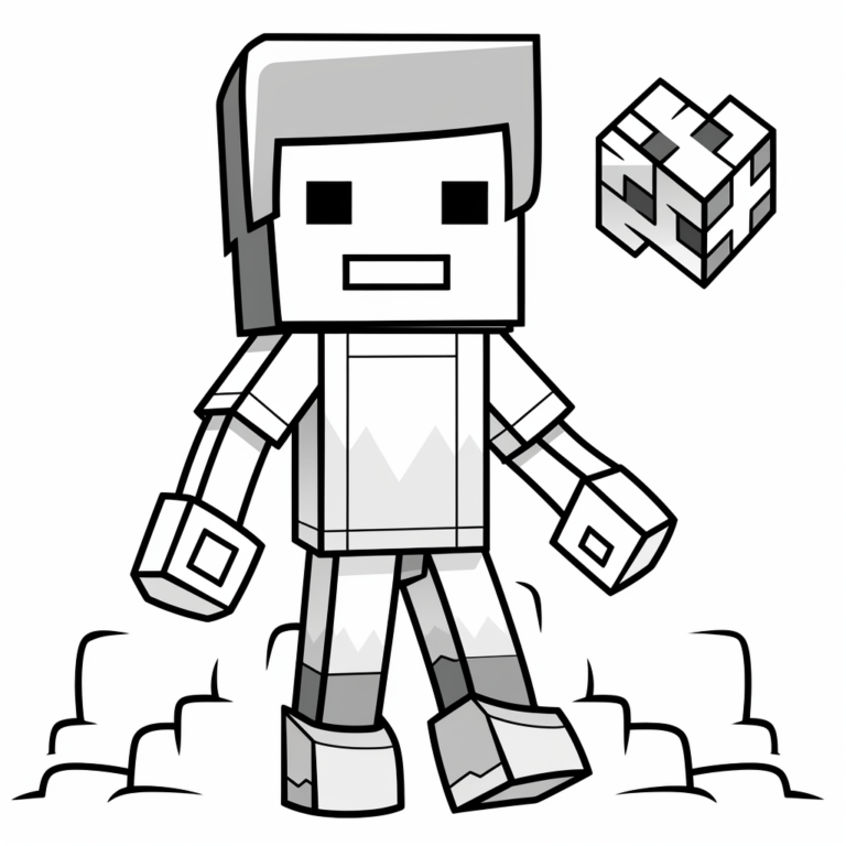 Omalovánky Minecraft k vytisknutí 85